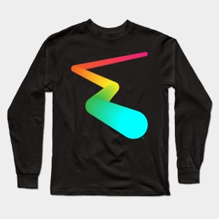 Abstract Gradient Pipe Long Sleeve T-Shirt